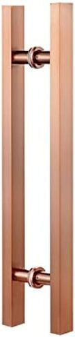 Interior External Barn Door Handle, Modern Rectangular Glass Door Handle for Commercial Office/Barn Door, Stylish Glass Handles, Durable and Elegant/C/80Cm(31 1/2In) 50Cm in Saudi Arabia