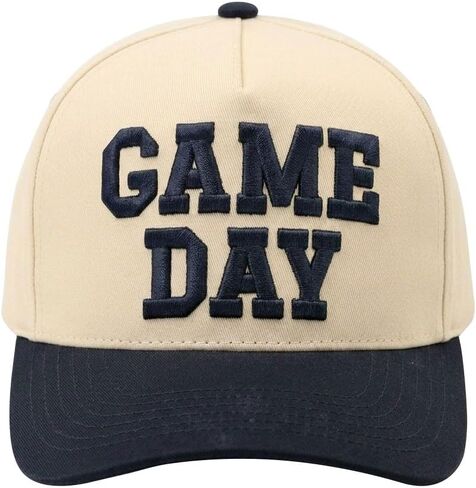 Game Day Hat for Women Men, Vintage Embroidered Football Basketball Cap, Adjustable Baseball Hat for Sports Fans Gift in Saudi Arabia