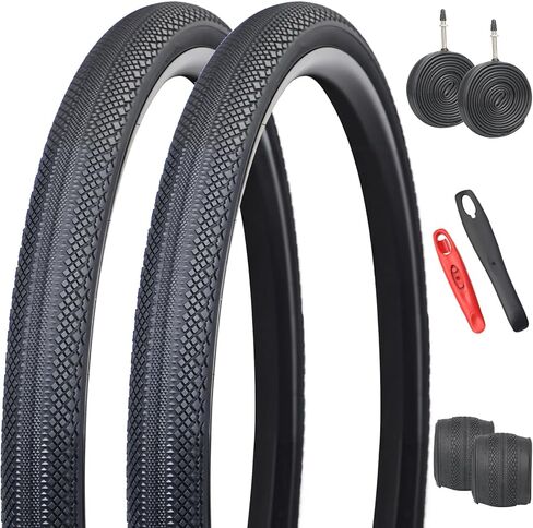 عبوتان من إطارات الدراجة الحصى 700x40c مع أنبوب/بدون أنبوب - قابلة للطي 40-622 ETRTO,40 TPI، متوافقة مع إطارات الدراجات الحصى/MTB/الهجينة/الكهربائية 700x38C 700x39C 700x40C 700x41C 700x42C in Kuwait