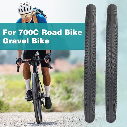عبوتان من إطارات الدراجة الحصى 700x40c مع أنبوب/بدون أنبوب - قابلة للطي 40-622 ETRTO,40 TPI، متوافقة مع إطارات الدراجات الحصى/MTB/الهجينة/الكهربائية 700x38C 700x39C 700x40C 700x41C 700x42C in Kuwait