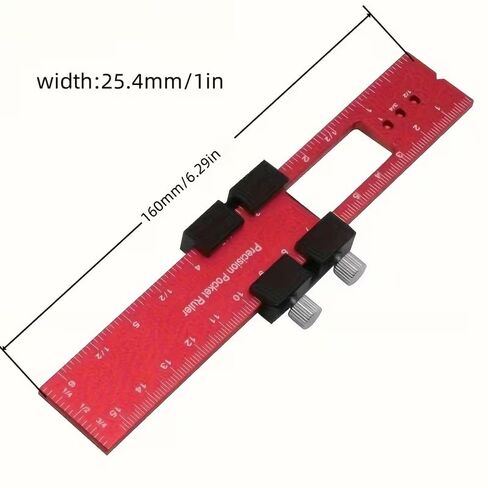Aluminum Positioning Ruler,16cm Carpenter'S Marking Angle Gauge,Digital Display Measurement Tool,Abrasion Resistant, S in Saudi Arabia