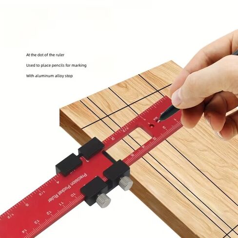 Aluminum Positioning Ruler,16cm Carpenter'S Marking Angle Gauge,Digital Display Measurement Tool,Abrasion Resistant, S in Saudi Arabia