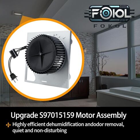 2026 ترقية 97015159 S97015159 استبدال مجموعة المحرك للنماذج 684-D/2684F-A، 676، 684NT-A، 683-C، DX90، 80RDF، 80RDB، NT080C، HD50 محرك مروحة عادم الحمام in Kuwait