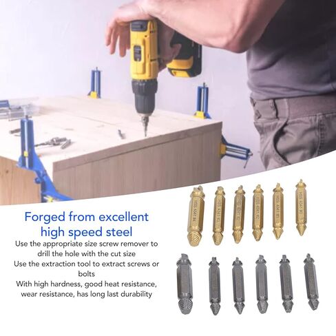 Fafeicy Damaged Screw Extractor Kit Efficiently Removes Stubborn Screws for Professional and DIY Use in Saudi Arabia