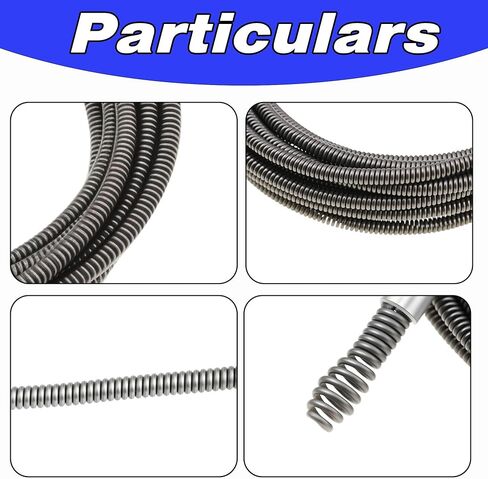 5/16 In x 25 ft Drain Cleaning Cable Replace 62235 Compatible with G2037506 4MY89 4Z661 G1501245 Drain Cleaning Machines in Saudi Arabia