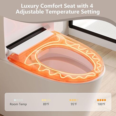 Deer Valley Smart Toilet مع Bidet مدمجة ، مرحاض كهربائي محدود الخزان ، مرحاض ذكي مع تسخين المقاعد ، التحكم عن بُعد in Kuwait