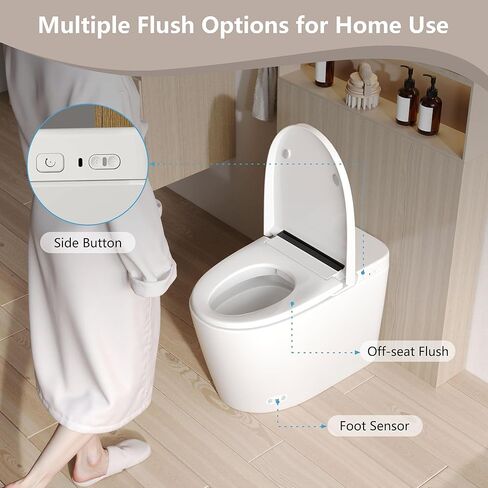 Deer Valley Smart Toilet مع Bidet مدمجة ، مرحاض كهربائي محدود الخزان ، مرحاض ذكي مع تسخين المقاعد ، التحكم عن بُعد in Kuwait