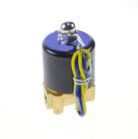1/8 "BSPP NC نحاس 12VDC 24VDC 110VAC 220VAC الميثان البروبان 2 طريقة الملف اللولبي صمام اتصال الغاز الوقود الهواء الماء (110 فولت) in Saudi Arabia