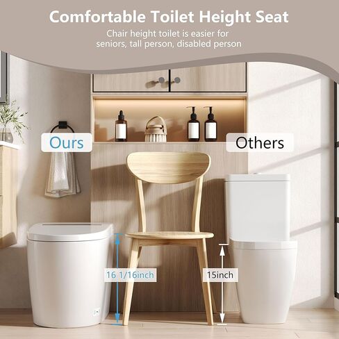 Deer Valley Smart Toilet مع Bidet مدمجة ، مرحاض كهربائي محدود الخزان ، مرحاض ذكي مع تسخين المقاعد ، التحكم عن بُعد in Kuwait