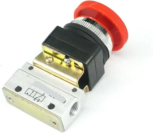 Button MOV-03 G1/8" 2/3 Way red Mushroom Pneumatic Mechanical Valve in Saudi Arabia