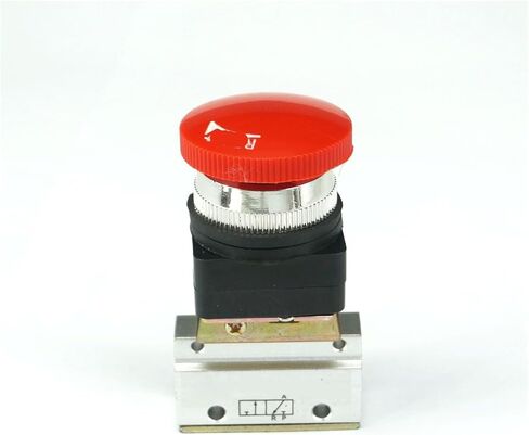 Button MOV-03 G1/8" 2/3 Way red Mushroom Pneumatic Mechanical Valve in Saudi Arabia