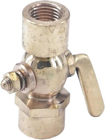 Brass Drain Stop Valve 1/4" Female to 1/4" Female, Suitable for Gas Oil Air in Saudi Arabia