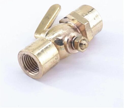 Brass Drain Stop Valve 1/4" Female to 1/4" Female, Suitable for Gas Oil Air in Saudi Arabia