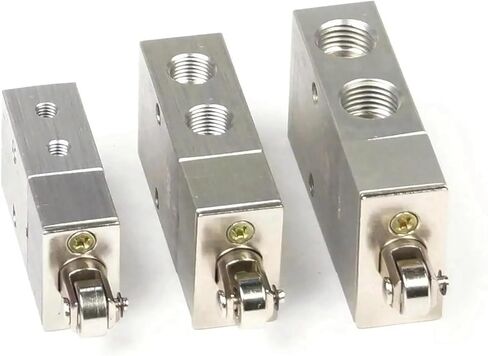 1 Pcs S3V-M5/06/08 Pneumatic 2/3-way Single Vertical Impact Actuator Mechanical Valve(1/8") in Saudi Arabia