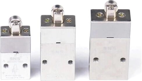 1 Pcs S3V-M5/06/08 Pneumatic 2/3-way Single Vertical Impact Actuator Mechanical Valve(1/8") in Saudi Arabia