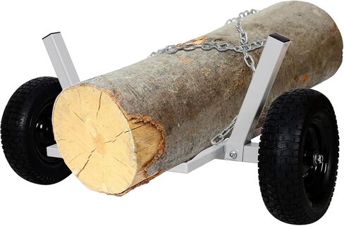 24" Log Skidding Arch& Holder Set, 1500 Lbs Capacity Log Skidder, Durable Steel Rustproof Log Dolly with Manual Winch, Choker Chain& Binder, Dolly Set for Farm Wood Transport (24'' ATV SET) in Saudi Arabia
