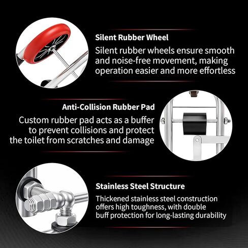 Toilet Lift Cart Jack with Wheels Seat Lifter Tightening Removal Tool Lifting Dolly Tilt for Disabled Use Portable Mobility Aid Positioning Installation Tools for Plumbers Pick up Device in Saudi Arabia