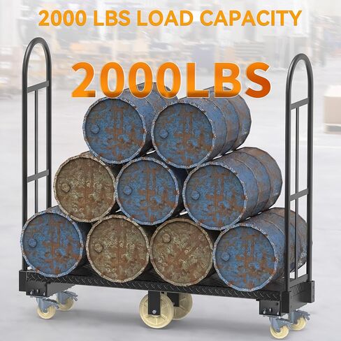 عربة قارب على شكل حرف U شديدة التحمل بوزن 2000 رطل، مقاس 63 بوصة × 15.75 بوصة × 61.5 بوصة على شكل حرف U مع 6 عجلات (4 عجلات دوارة مع فرامل وعجلتين صلبتين) للجراج والمستودعات والمنزل in Kuwait