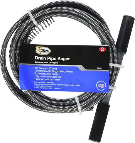 Cobra Products CO 20150 3/8x15 Wire Drain Auger in Saudi Arabia