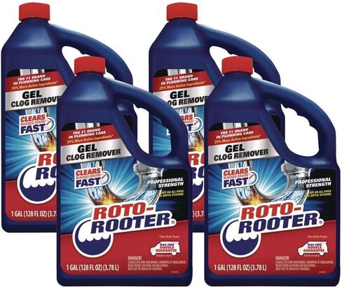 Roto Rooter Gel Clog Remover 1 gal. - Case of: 4;4 in Saudi Arabia