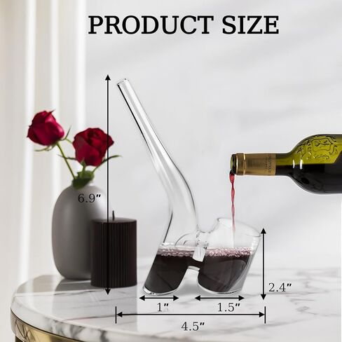 Glass Wine Dipper, Long Handle Pouring Ladle for Beer Champagne Oil Soy Sauce, Replaceable Pxy Glass Accessories, 60ml in Saudi Arabia