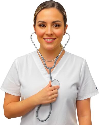 دعامة سماعة الطبيب | زي طبيب سماعة الطبيب | الدعائم أزياء ممرضة | السماعات المعطلة | إكسسوارات أزياء لزي الطبيب | إكسسوار أزياء الممرضة | رمادي/فضي in Saudi Arabia