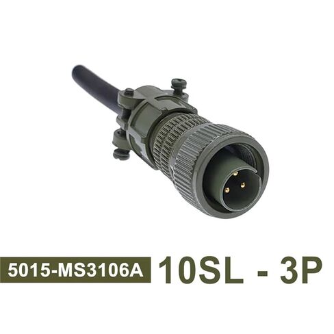 MS3106A 10SL-3 10SL-4 MIL-C 5015 موصل دائري MS3108 3102A موصلات عسكرية 1 قطعة (قابس 3106 10SL-3P) in Kuwait