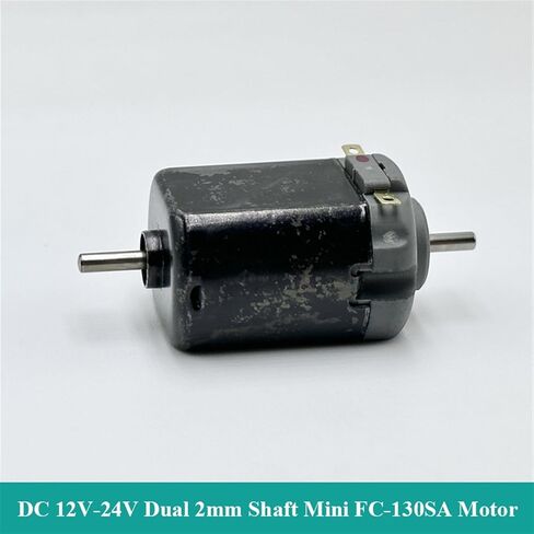 5-القطب الدوار المزدوج رمح صغير 130 موتور تيار مباشر DC12V 18 فولت 24 فولت 21600 دورة في الدقيقة عالية السرعة محرك مغناطيسي قوي 1 قطعة in Saudi Arabia