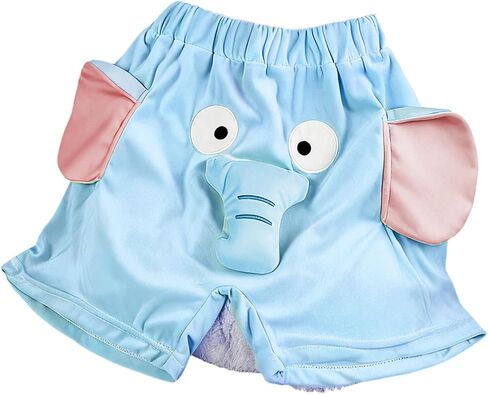 1pcs Funny Cartoon Elephant Pajama Shorts, Cartoon Animal Shorts, Elephant Homewear Sleepwear, Have Big Nose and Ears in Saudi Arabia