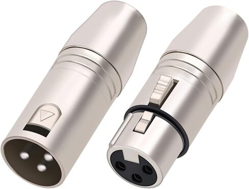 X L R 3 Pin Female Jack to 3.5mm 1/8 Female Stereo Micro Audio Adapter Converter Connector 1Pcs(D1032F) in Saudi Arabia