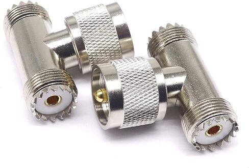 UHF-JKK High Frequency Coaxial Adapter UHF Two UHF Female Tee RF Adapter 1Pcs in Saudi Arabia