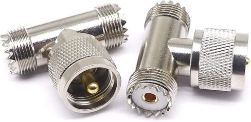 UHF-JKK High Frequency Coaxial Adapter UHF Two UHF Female Tee RF Adapter 1Pcs in Saudi Arabia