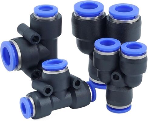 الأزرق المقابس السريعة موصل هوائي PE/PV/PU/PK8-02 القصبة الهوائية PG البلاستيك PZA 1 قطعة (BluePE系列، 接管4mm) in Saudi Arabia