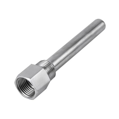 جهاز استشعار درجة الحرارة Thermowell جهاز استشعار ميزان الحرارة المنزلي للتخمير مع خيط أنبوب ذكر 1/2 بوصة لدرجة الحرارة بدون فقاعات ولا ثقوب من الفولاذ المقاوم للصدأ Thermowell، in Saudi Arabia