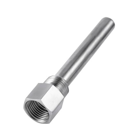 جهاز استشعار درجة الحرارة Thermowell جهاز استشعار ميزان الحرارة المنزلي للتخمير مع خيط أنبوب ذكر 1/2 بوصة لدرجة الحرارة بدون فقاعات ولا ثقوب من الفولاذ المقاوم للصدأ Thermowell، in Saudi Arabia