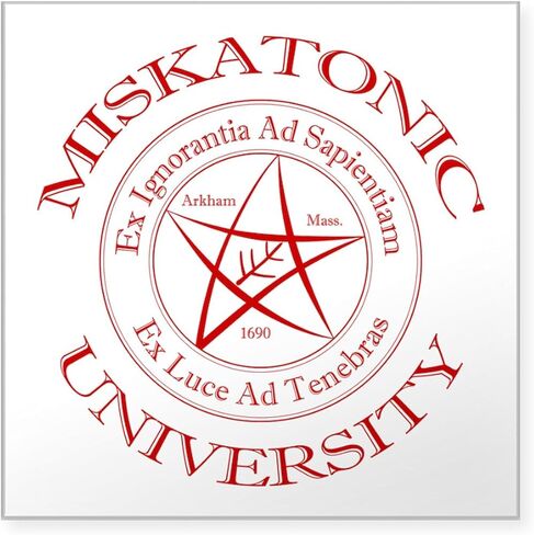 CafePress Miskatonic University Square Sticker 3 X 3 Square Bumper Sticker Car Decal in Saudi Arabia