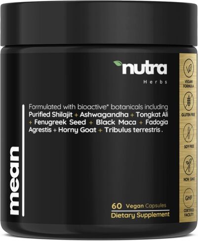 Men's Testosterone Support–10-in-1 Horny Goat Weed with Tongkat Ali, Ashwagandha, Shilajit, Maca, Fadogia Agrestis, Tribulus & More – Energy, Vitality & Libido Support – 60 Vegan Capsules in Saudi Arabia