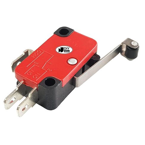 V-156-1C25 Limit Switch – SPDT Micro Switch with Long Hinge Roller Lever, 10 Pieces – Industrial Grade Switch for Arduino, ESP32, ESP8266, Raspberry Pi with Tutorials in Saudi Arabia