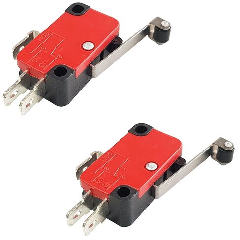 V-156-1C25 Limit Switch – SPDT Micro Switch with Long Hinge Roller Lever, 10 Pieces – Industrial Grade Switch for Arduino, ESP32, ESP8266, Raspberry Pi with Tutorials in Saudi Arabia