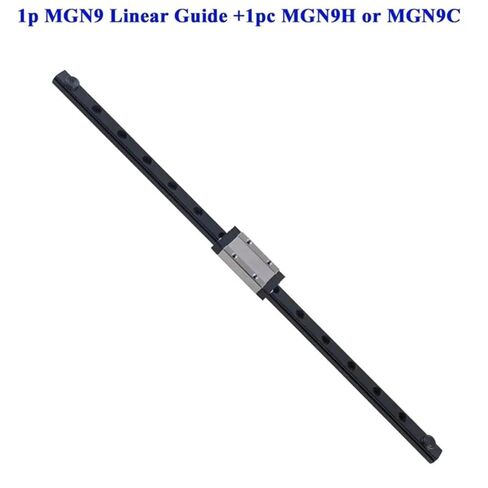 1Pc MGN9 Linear Rail Full Black 600mm-900mm + 1Pcs MGN9H /MGN9C GuideBlock ﻿(MGN9H,700mm) in Kuwait