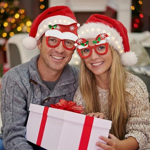 قبعات ونظارات حفلات عيد الميلاد المضحكة من JIURUN لدعائم الصور للرجال والنساء هدية حفلة عيد الميلاد in Kuwait
