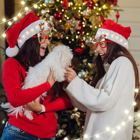 قبعات ونظارات حفلات عيد الميلاد المضحكة من JIURUN لدعائم الصور للرجال والنساء هدية حفلة عيد الميلاد in Kuwait