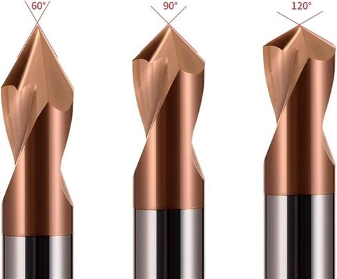 لقم ثقب الشطب الغاطسة 120 درجة قطعة واحدة (كربيد HRC65، 12 × 75 (120 درجة)) in Kuwait