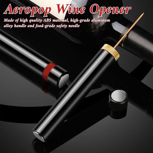 2 قطعة فتاحة النبيذ Aeropop نوع الإبرة فتاحات زجاجات النبيذ للسفر المحمولة جيب مضخة ضغط الهواء فتاحة زجاجات النبيذ Loritia Arropop فتاحة النبيذ للمنزل وحفلات المطاعم in Kuwait