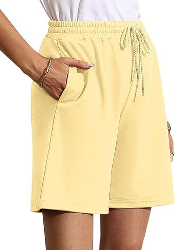 Quenteen Women's Athletic Shorts Jogger Sweat Casual Loose Bermuda Shorts (Available in Plus Size) in Saudi Arabia