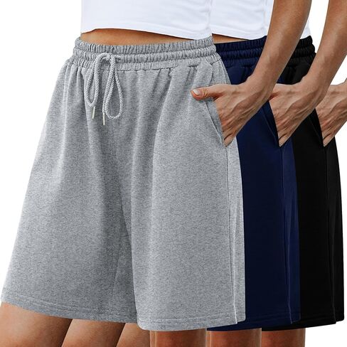 Quenteen Women's Athletic Shorts Jogger Sweat Casual Loose Bermuda Shorts (Available in Plus Size) in Saudi Arabia