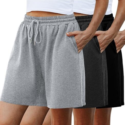 Quenteen Women's Athletic Shorts Jogger Sweat Casual Loose Bermuda Shorts (Available in Plus Size) in Saudi Arabia