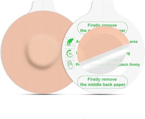 أغطية مستشعر Freestyle لـ Libre 3 Plus، 30 حزمة من أغطية مستشعر Libre 3 Plus المقاومة للماء، رقعة مستشعر CGM حريرية، علامة تبويب سهلة التقشير، لا تسبب الحساسية وخالية من اللاتكس، حماية لمدة 15 يومًا، بيج in Kuwait