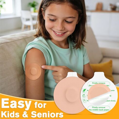 أغطية مستشعر Freestyle لـ Libre 3 Plus، 30 حزمة من أغطية مستشعر Libre 3 Plus المقاومة للماء، رقعة مستشعر CGM حريرية، علامة تبويب سهلة التقشير، لا تسبب الحساسية وخالية من اللاتكس، حماية لمدة 15 يومًا، بيج in Kuwait