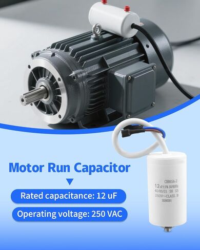 CBB65A-2 12uF 50/60Hz 250V Run Capacitor Compatible with Turbo Air Refrigerator & Freezer in Saudi Arabia